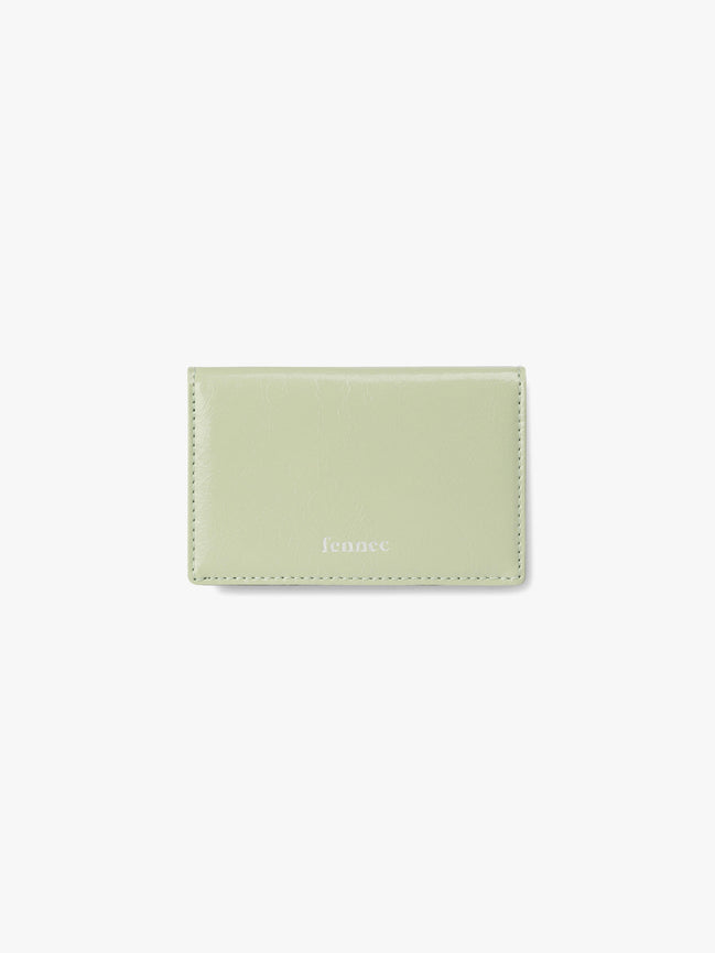 CRINKLE SOFT CARD CASE (PISTACHIO)