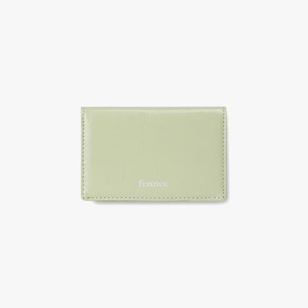 CRINKLE SOFT CARD CASE (PISTACHIO)