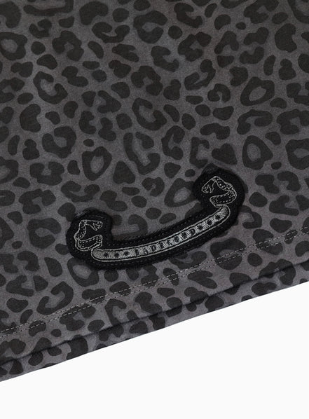 bad blood - Contrast short sleeve (Black Leopard)