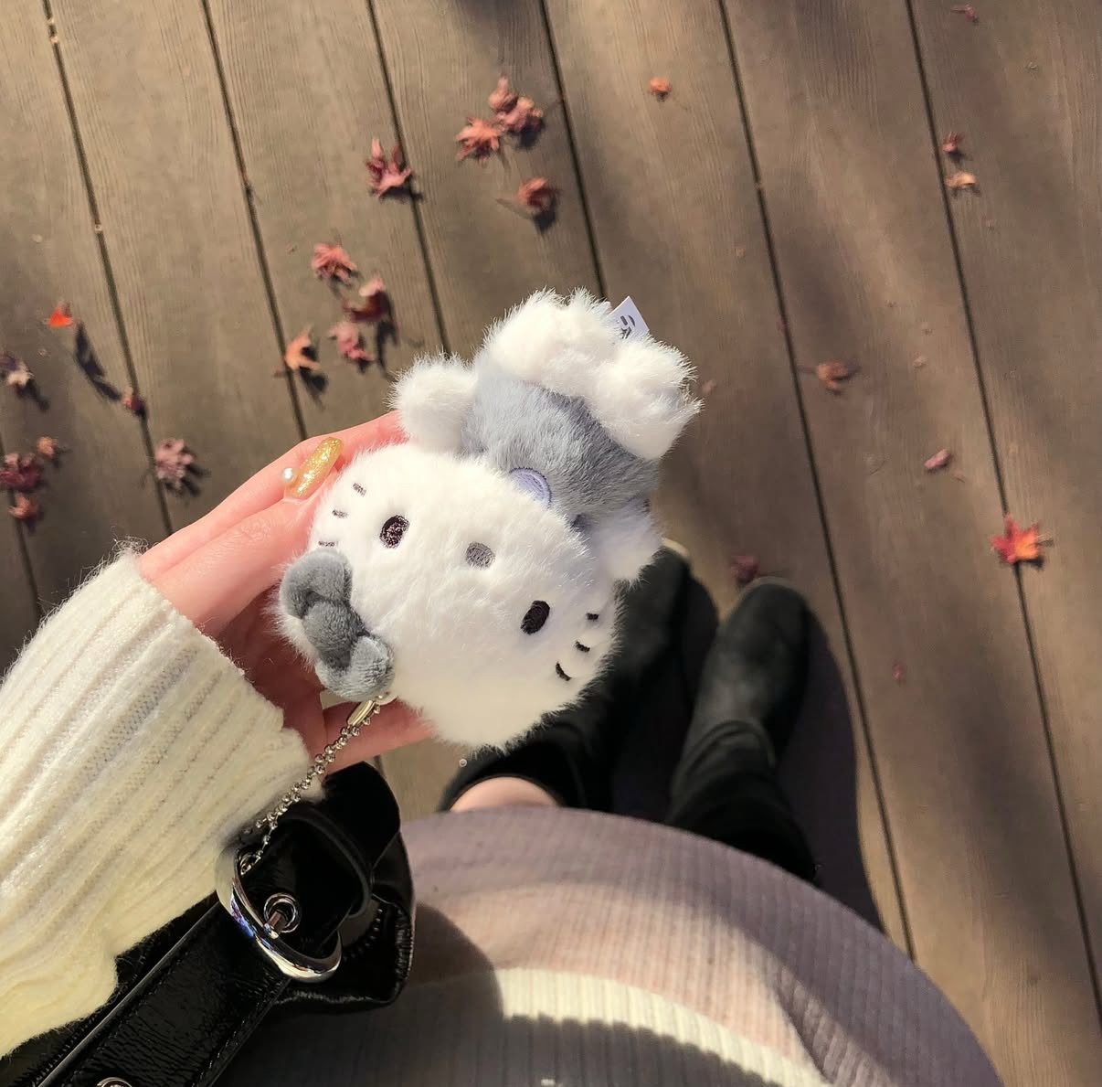KR SANRIO MONO TONE KEYCHAIN