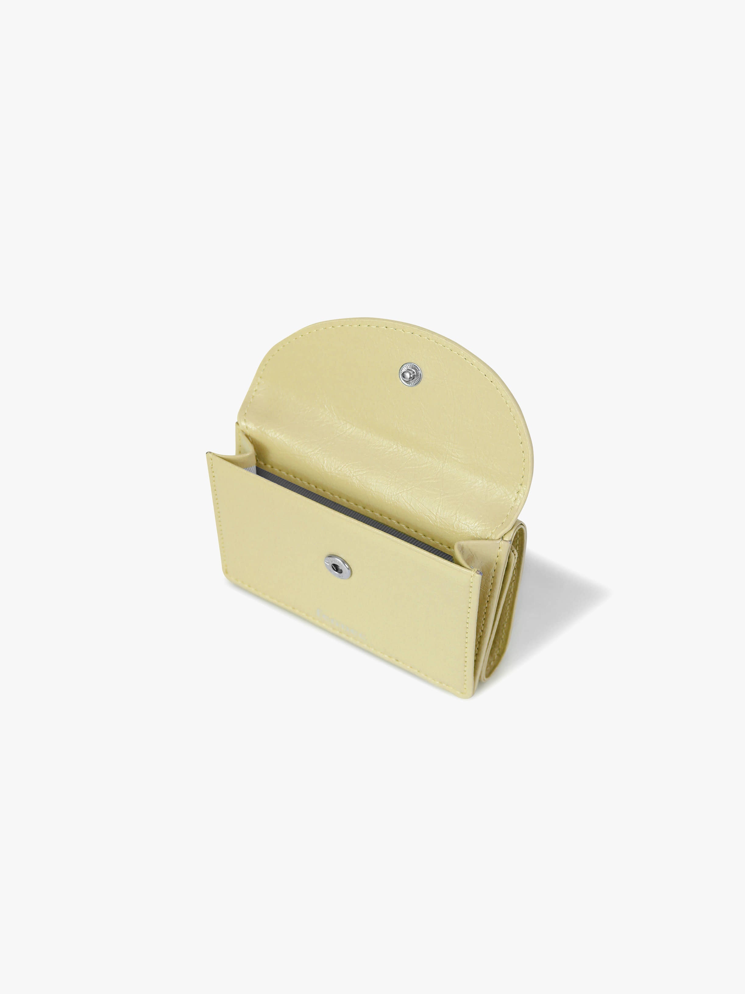 CRINKLE HALFMOON MINI WALLET (SOFT OLIVE)