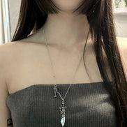 OFUSE - rose knife necklace