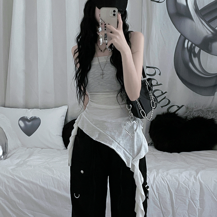 KR HIP RUFFLE TOP TUBE (3 COLORS)