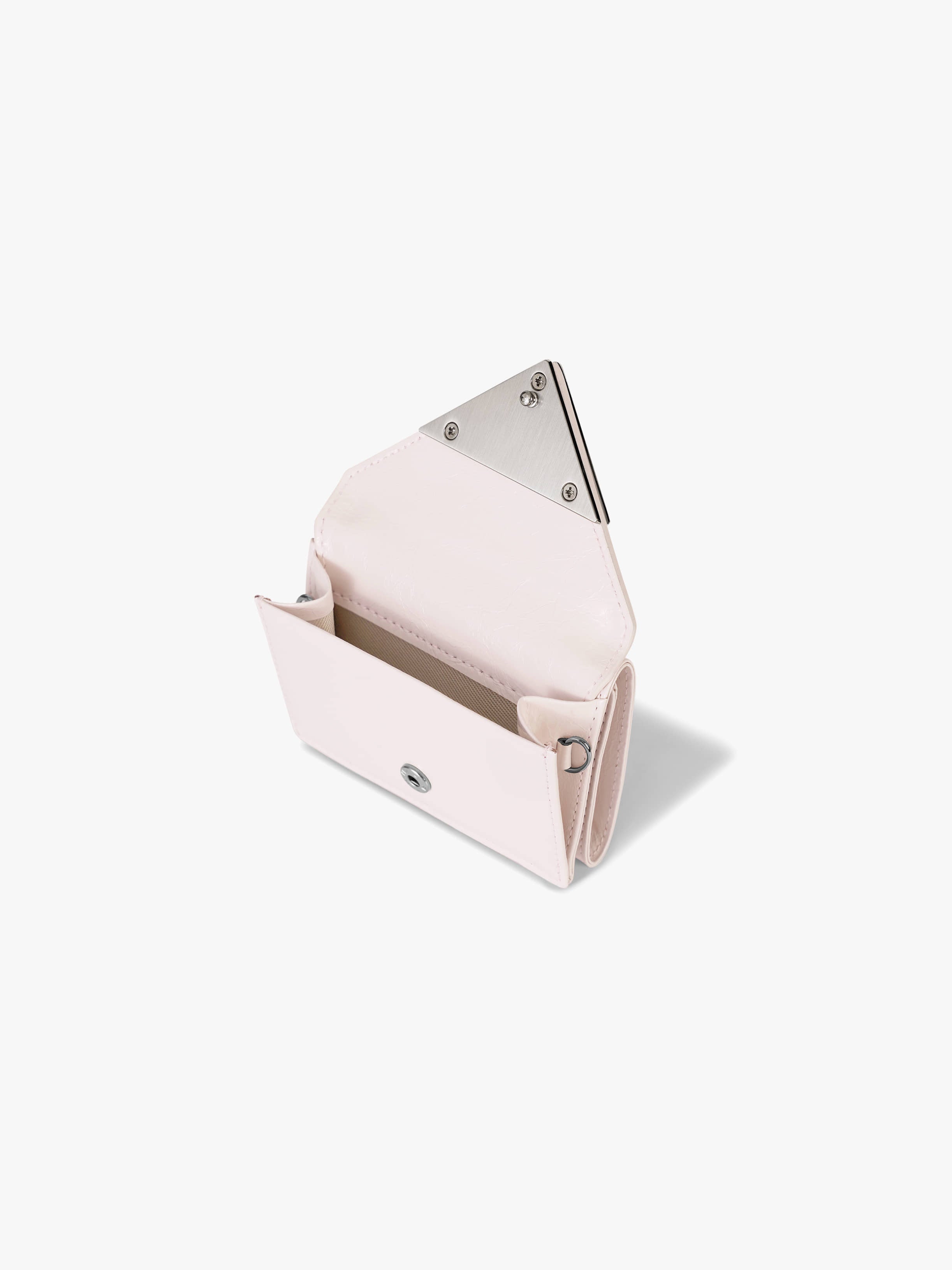 CRINKLE TRIANGLE TRIPLE WALLET (BLOSSOM)