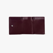 CRINKLE TRIANGLE TRIPLE WALLET (DEEP CHERRY)