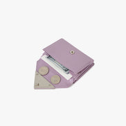 CRINKLE HALFMOON MINI WALLET (MAUVE)