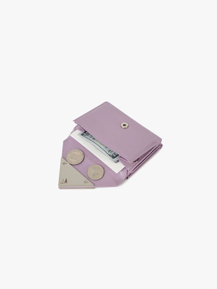 CRINKLE HALFMOON MINI WALLET (MAUVE)