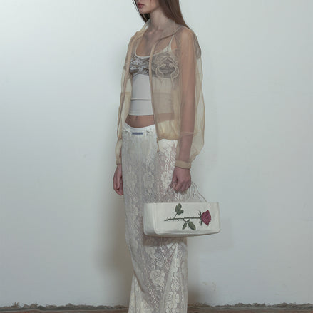 SCULPTOR - Table Cloth Maxi Skirt Matt (Ivory)