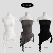 KR HIP RUFFLE TOP TUBE (3 COLORS)