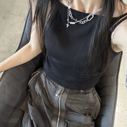 OFUSE - cross pearl choker