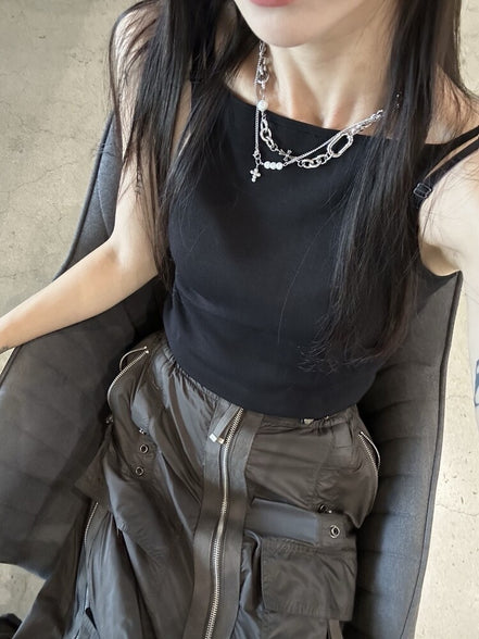 OFUSE - cross pearl choker