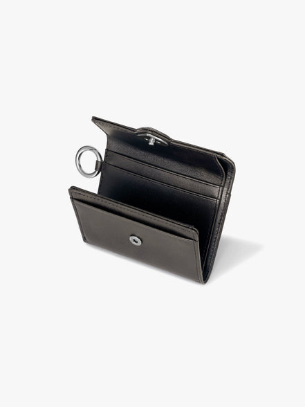 HEARTY FLAP WALLET with O-RING (BROWN)