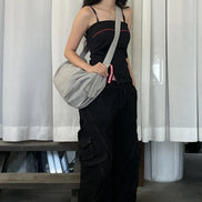 Vintage Canvas Duffel Bag (Pale Gray)